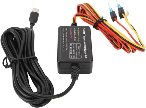 Generic Type C Dash Cam Hardwire Kit 12V-30V to 5V Power Cord 3.2m Cable with Built in Safety Measures for Dash Cam GPS Detector in Kuwait