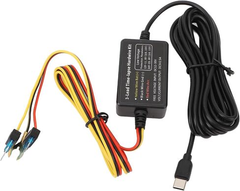 Generic Type C Dash Cam Hardwire Kit 12V-30V to 5V Power Cord 3.2m Cable with Built in Safety Measures for Dash Cam GPS Detector in Kuwait