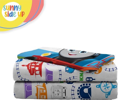 Sunny Side Up Mattel Thomas & Friends Toddler Sheet Set - 3 Piece Toddler Bedding Set Includes Pillow Cover - Super Soft Trains Microfiber Sheets in Kuwait