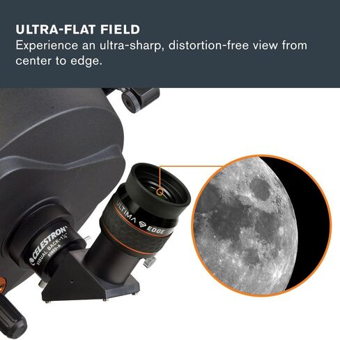 Celestron Ultima Edge 15mm 1.25" Eyepiece for Versatile Mid-Power Viewing | Versatile Mid-High Magnification, Sharp Edge-to-Edge Performance, Long Eye Relief, Twist-Up Rubber Eyecup, 5-Element Lens in Kuwait