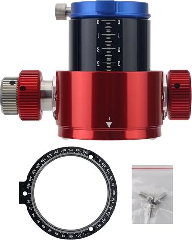 16-Bearing 55.7mm Travel Telescope Focuser with Convex Adapter Ring for Astrophotography in Kuwait