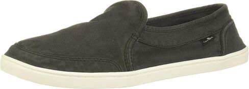 Sanuk Womens Pair O Dice Loafers | Womens Shoes | Slip On Shoes for Women | Women's Slip-on Loafers | Comfort Footbed, Washed Black, 7 in Kuwait