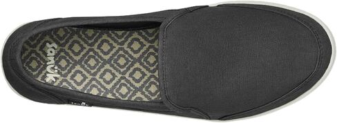 Sanuk Womens Pair O Dice Loafers | Womens Shoes | Slip On Shoes for Women | Women's Slip-on Loafers | Comfort Footbed, Washed Black, 7 in Kuwait