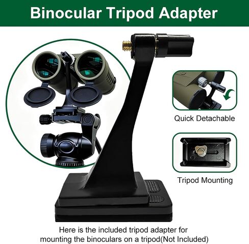 10x42 Rangefinder Binoculars for Hunting, 2624 Yard Long Range | Laser Rangefinding, 0.15s Fast Ranging, Accuracy ±0.5m, IP65 Waterproof, Included Bino Tripod Adapter, for Hunter/Outdoor in Kuwait