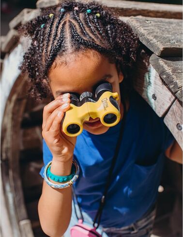 National Geographic 6x21 Children's Binoculars, Robust and Handy Children's Binoculars with Rubber housing, Including Bag and Strap in Kuwait
