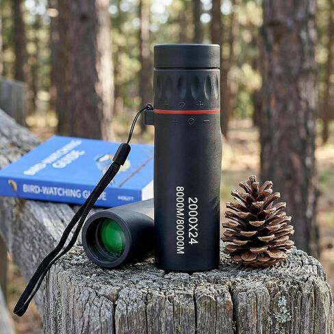 Mini Monocular Telescope – 2000x24 HD High Power for All Ages | Compact optics, for stargazing, hunting, hiking, wildlife & travel, good gift for outdoor enthusiasts, black in Kuwait
