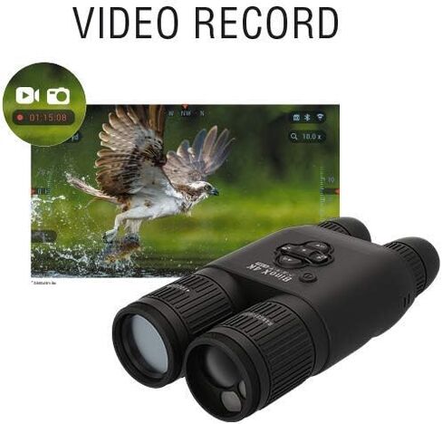 ATN BinoX 4K 4-16X Smart Day/Night Binoculars with Laser Range Finder, Full HD Video rec, WiFi, Smooth Zoom and Smartphone Controlling Thru iOS or Android Apps in Kuwait