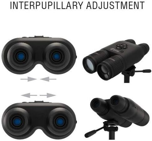ATN BinoX 4K 4-16X Smart Day/Night Binoculars with Laser Range Finder, Full HD Video rec, WiFi, Smooth Zoom and Smartphone Controlling Thru iOS or Android Apps in Kuwait