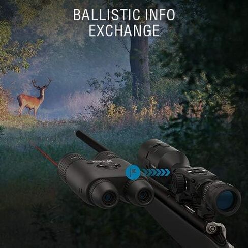 ATN BinoX 4K 4-16X Smart Day/Night Binoculars with Laser Range Finder, Full HD Video rec, WiFi, Smooth Zoom and Smartphone Controlling Thru iOS or Android Apps in Kuwait