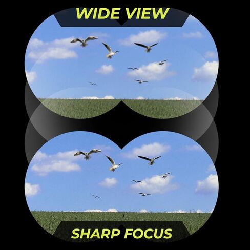 Optics WideViews HD 8X42 Professional Binoculars for Bird Watching. Extra-Wide Field of View for the Brightest, Clearest Detail. Close Focus for Closer Views. HD Quality in Kuwait