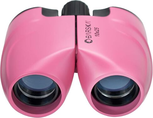 BARSKA Colorado 10x25 Compact Binoculars – Lightweight Pink Binoculars with BK-7 Porro Prisms, Fully Coated Optics, Center Focus, Ideal for Hiking, Bird Watching & Travel in Kuwait