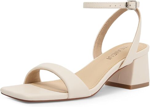 TEAIEUI Block Heels for Women, Square Open Toe Ankle Strap Heeled Sandals | 2 Inch Strappy Chunky Low Heel Sandals, Comfortable Short Heels Shoes, for Dress, Party, Wedding, Prom, and Daily Wear in Saudi Arabia