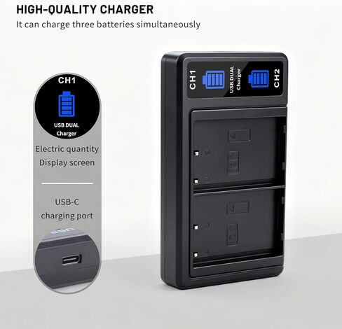 EN-EL9 EN EL9a 2-Pack Battery with Dual Charger for Nikon D40, D40x, D60 | D3000, D5000 Digital SLR Cameras 2000mAh in Kuwait