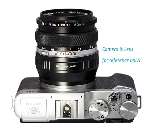 Fotasy OM Lens to Fuji X Adapter, Olympus OM Mount to X Mount Adapter, fits Fujifilm X-Mount Mirrorless Cameras X-Pro2 X-E2 X-E3 X-A5 X-M1 X-T1 X-T2 X-T3 X-T10 X-T20 X-T30 X-H1 in Kuwait