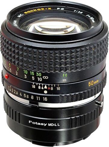Fotasy Minolta Rokkor MD Lens to L Adapter, Copper, MD Lens Adapter to L Mount, Compatible with Panasonic S1 S1H S1R S4 S5 Leica SL SL2 TL2 TL Leica T Sigma fp fp L Mirrorless Camera in Kuwait