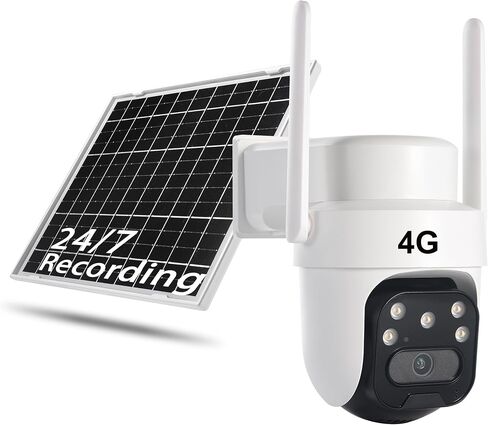 4G Cellular Data AOV Security Camera Wireless Outdoor, Solar Powered, 24/7 Recording, No WiFi Required, for Home Security in Kuwait