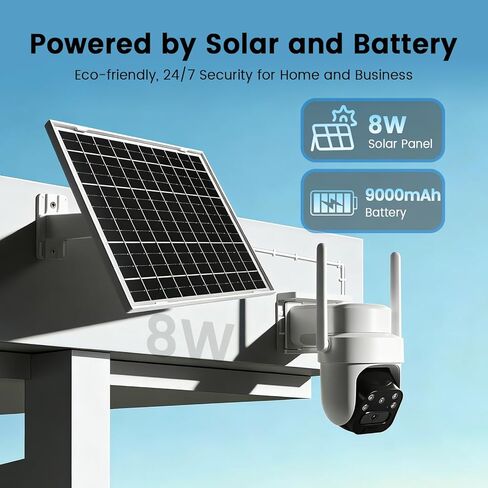 4G Cellular Data AOV Security Camera Wireless Outdoor, Solar Powered, 24/7 Recording, No WiFi Required, for Home Security in Kuwait