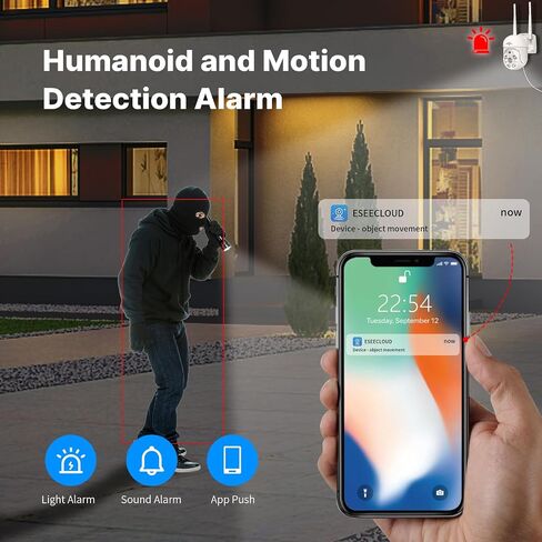 【 5mp, Two-Way Audio, 360 ° Tracking】 Monitoring Camera Wireless Hiseeu Integrated NVR 1920P 5-megapixel 4-Piece Set with Built-in 1TBHDD can be Added to 10 Channels for Remote Monitoring in Kuwait