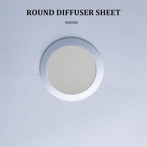 VANZACK 2pcs round Cloth Lamp Shade Diffuser for Ceiling Lamps Anti-glare Soft Light Diffuser with Optimal Light Distribution and Lightweight Design for Gatherings and Offices in Kuwait
