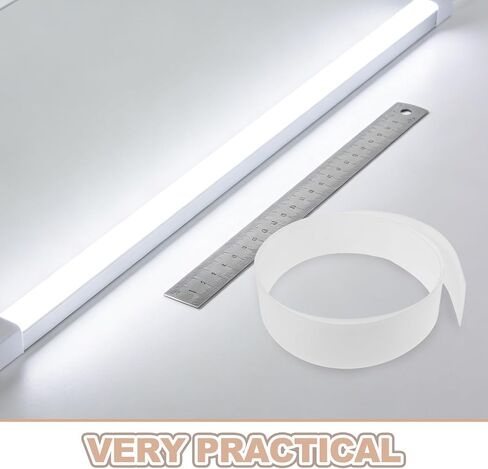 LED Light Diffuser Sheet for Strip Lights, Flexible Plastic Panel with 0.8mm Thickness, Uniform Illumination and Minimizing Glare, for Office Lighting Upgrades and Custom LED in Kuwait
