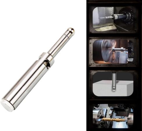 Electronic Edge Finder with LED and Beep for CNC Milling Lathe Machining 16mm Shank Edge Finder Precision Positioning Touch Point Sensor(Include Battery) in Kuwait
