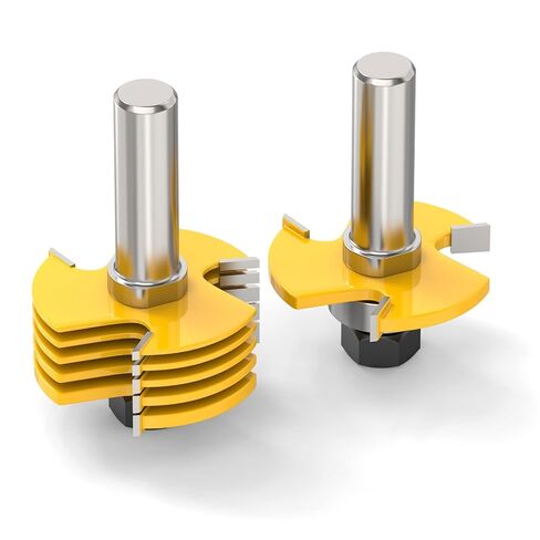 MEANLIN 1/2" Shank Slot Cutter Router Bit Set, 6 Size Cutting Thick: 5/64", 3/32", 1/8", 5/32", 3/16", 1/4" in Kuwait