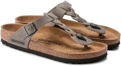 Birkenstock Gizeh Braided Oiled Leather Sandals - Heritage Patina with Comfort, 8-8.5 Wide in Kuwait