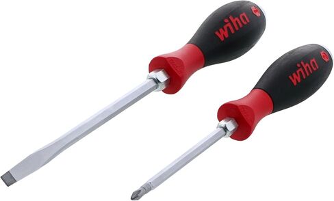Wiha 30297 12-Piece Slotted and Phillips Screwdriver Set with Soft Finish Handles | Soft Finish Handles in Kuwait