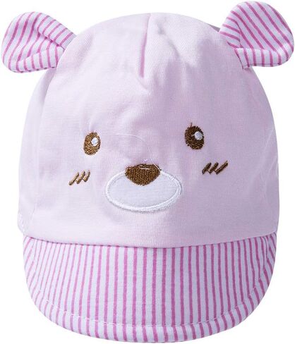 Baby Baseball Cap for Boy Girl Cute Bear Cartoon Sun Hat Snapback Toddler Infant Ball Cap 1M-3T in Kuwait