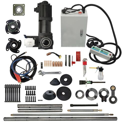 Portable Line Boring and Welding Machine 110V 2-in-1 Bore Welder Hole Drilling Connecting Rod Boring Machine European Connector Ф55-260mm for Excavator Crane Loader Tractor Field Maintenance in Kuwait