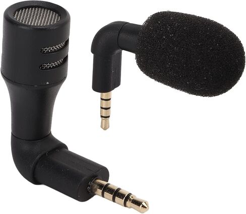Estink Mini Directional 3.5mm Jack Microphone, High Sensitivity Omnidirectional Surround Sound with 3.5mm Plug for Smartphone Voice Chat Video Recording in Kuwait