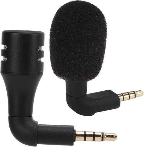 Estink Mini Directional 3.5mm Jack Microphone, High Sensitivity Omnidirectional Surround Sound with 3.5mm Plug for Smartphone Voice Chat Video Recording in Kuwait