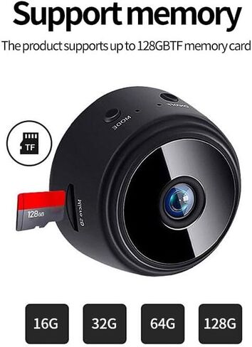 OVWE Mini Hidden Camera, 1080P Night Vision Spy Camera，Wide-Angle Home Security Camera with Motion Detection (2 Pack) in Kuwait