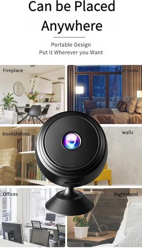 OVWE Mini Hidden Camera, 1080P Night Vision Spy Camera，Wide-Angle Home Security Camera with Motion Detection (2 Pack) in Kuwait