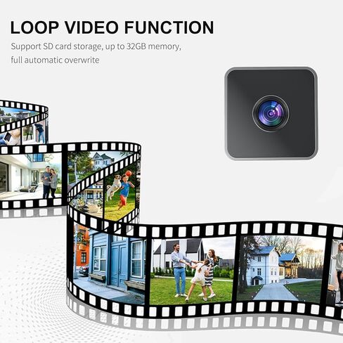 OVWE Mini Hidden Cameras, Spy Camera, 1080P Magnetic Security Camera, WiFi Wireless miniguard cam, with Night Vision Motion Detection in Kuwait