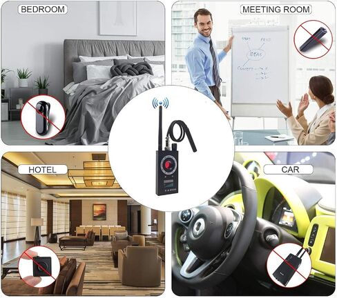 Anti Spy RF Detector - Camera Detector - Wireless Bug Detector Signal - Hidden Camera Detector - GSM Listening Device Finder Radar Radio Scanner Wireless Signal Alarm in Kuwait