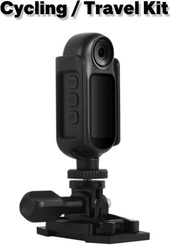 4K Mini Body Action Camera-Tiny Body Cam With Audio And Video Recording, Hands-Free Wearable POV Camera With 1.5" Display, Stabilization, WIFI, Bluetooth, Mount Anywhere (Chest Clip+Fixed Wristband) in Kuwait