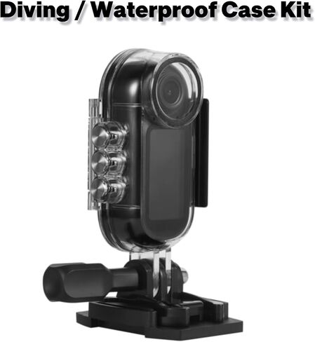 4K Mini Body Action Camera-Tiny Body Cam With Audio And Video Recording, Hands-Free Wearable POV Camera With 1.5" Display, Stabilization, WIFI, Bluetooth, Mount Anywhere (Chest Clip+Fixed Wristband) in Kuwait