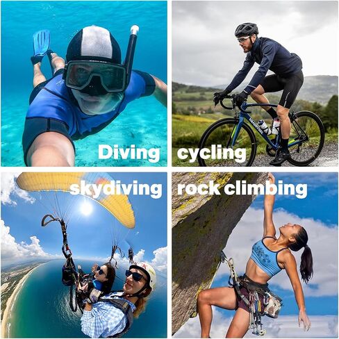 4K Mini Body Action Camera-Tiny Body Cam With Audio And Video Recording, Hands-Free Wearable POV Camera With 1.5" Display, Stabilization, WIFI, Bluetooth, Mount Anywhere (Chest Clip+Fixed Wristband) in Kuwait