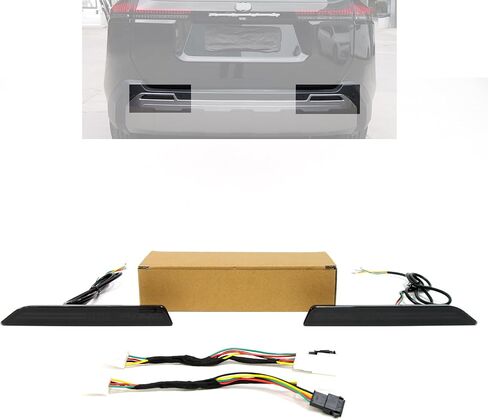 LED Rear Bumper Reflex Reflector Light Fit For 2026 Toyota RAV4 Woodland, Sequential Amber Turn Signal & Red Running Light Tail Brake Lamp, Smoke Lens in Kuwait