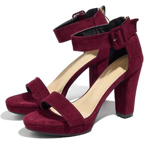 Women's Platform Chunky Sandals Open Toe with Ankle Strap High Heels Wedding Dress Shoes in Saudi Arabia