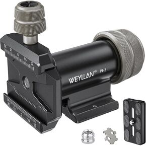 WEYLLAN PH3 MonoGimbal Head for Tripod Monopod, CNC All Metal Side Saddle Gimbal Tilt Head with Arca Swiss Quick Release Plate, Compatible with Camera, Telephoto Lenses, Max Load 22lbs/10kg in Saudi Arabia