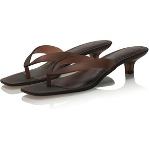 Jelly Kitten Heels Thong Sandals for Women Clear Frosted Square Open Toe Slip On Low Heeled Flip Flops Summer Transparent Vacation Beach Slides in Saudi Arabia