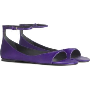 Women Satin Peep Toe Flat Sandals Ankle Strap Dress Shoes D'Orsay Style Adjustable Buckle Flats for Wedding Party Evening in Saudi Arabia