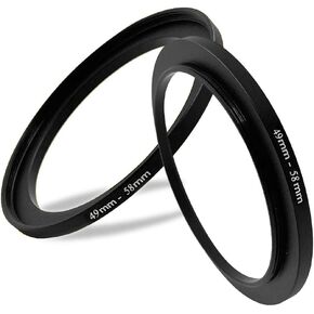 67mm-72mm Aerometal Camera Lens Filter Adapter Ring-2PCs | 67mm Lens to 72mm Filter Hood Lens Converter or other Accessories, 67-72mm Filter Adapter, Step-Up Ring, Aluminum Alloy in Saudi Arabia