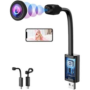 Spy Camera Mini Hidden WiFi Camera HD 1080P with Night Vision and Motion Detection, Nanny Cam,Baby Monitor with Upgraded, AI Human Motion Detection (Night Vision WiFi Camera) in Saudi Arabia