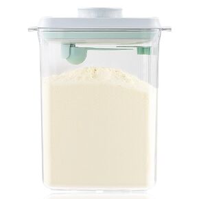 Formula Container to Go- 1700ml Pop Top Milk Powder Container, BPA-Free Airtight Formula Dispenser with Scoop and Scraper, 21OZ, 1.32LB, 600g, Clear in Saudi Arabia