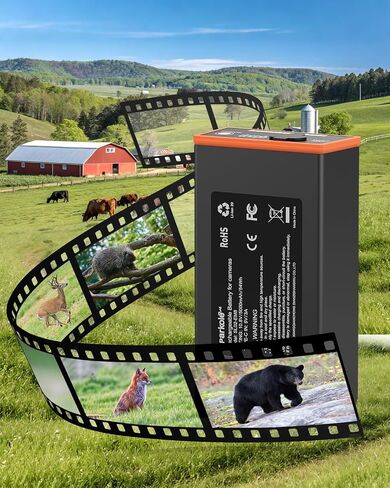 5000mAh Battery Pack for Moultrie Edge Trail Camera, with Cable, 2 Pack | Replacement Lithium Battery for Moultrie Edge, Edge Pro, Edge 2, Edge 2 Pro,with Digital Display and Charging Cable in Kuwait
