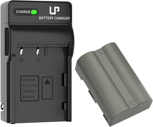 LP EN-EL3e Battery Charger Pack, Replacement for Nikon EN EL3e, EL3, EL3a, MH-18, MH-18a, MH-19, Compatible with Nikon D700, D300s, D300, D200, D100, D90, D80, D70s, D70, D50, MB-D200, MB-D10 & More in Saudi Arabia