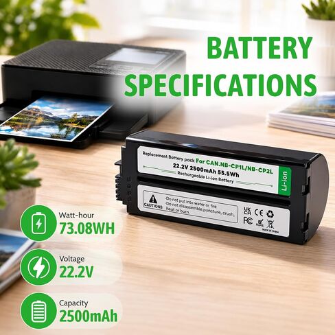 2500mAh NB-CP2L NB CP2L battery + charger Compatible with Canon Selphy CP1500 NB-CP1L SELPHY CP1200 CP1300 CP770 CP780 CP790 CP800 CP900 CP910CP100 CP200 CP220 CP300 CP330 CP510 CP730 photo printer in Saudi Arabia